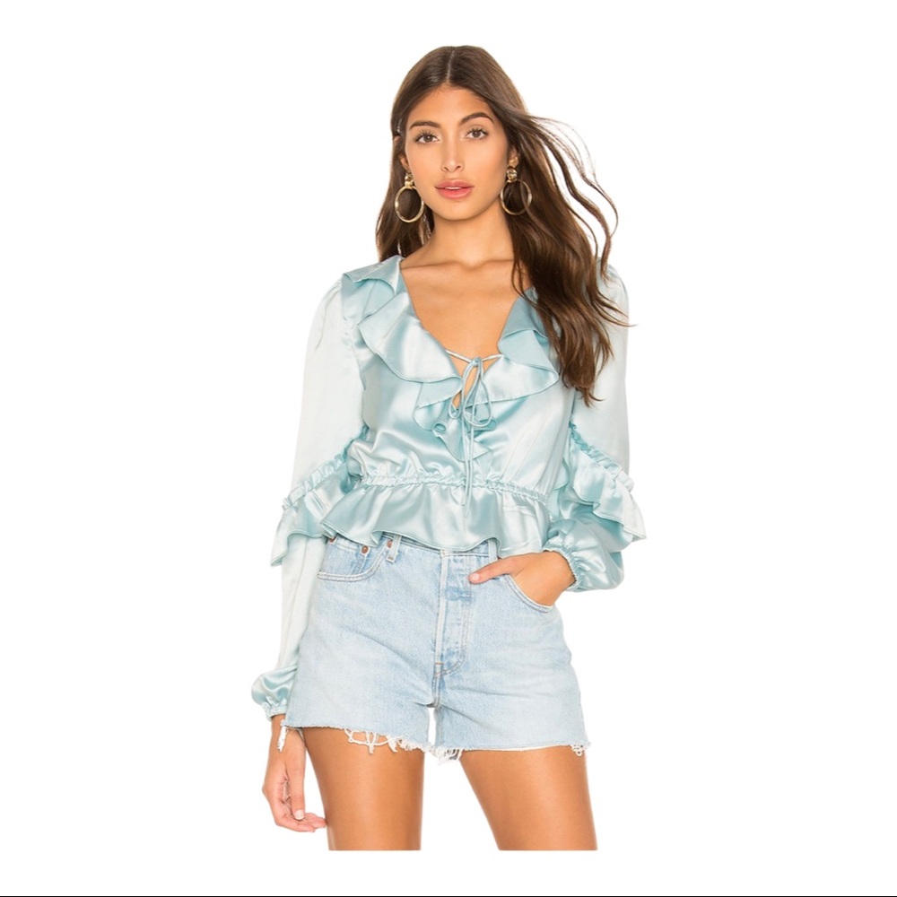 Revolve Majorelle blue top XS
